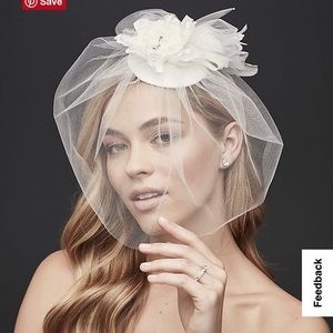 Wedding hat from David’s Bridal